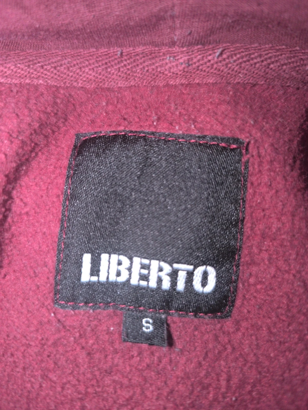 Liberto capuchontrui bordeaux zwart wit maat smixte/unisexe – photo 3